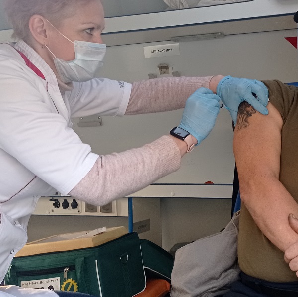 Вакцинация от гриппа  на территории АО «СМЗ».
